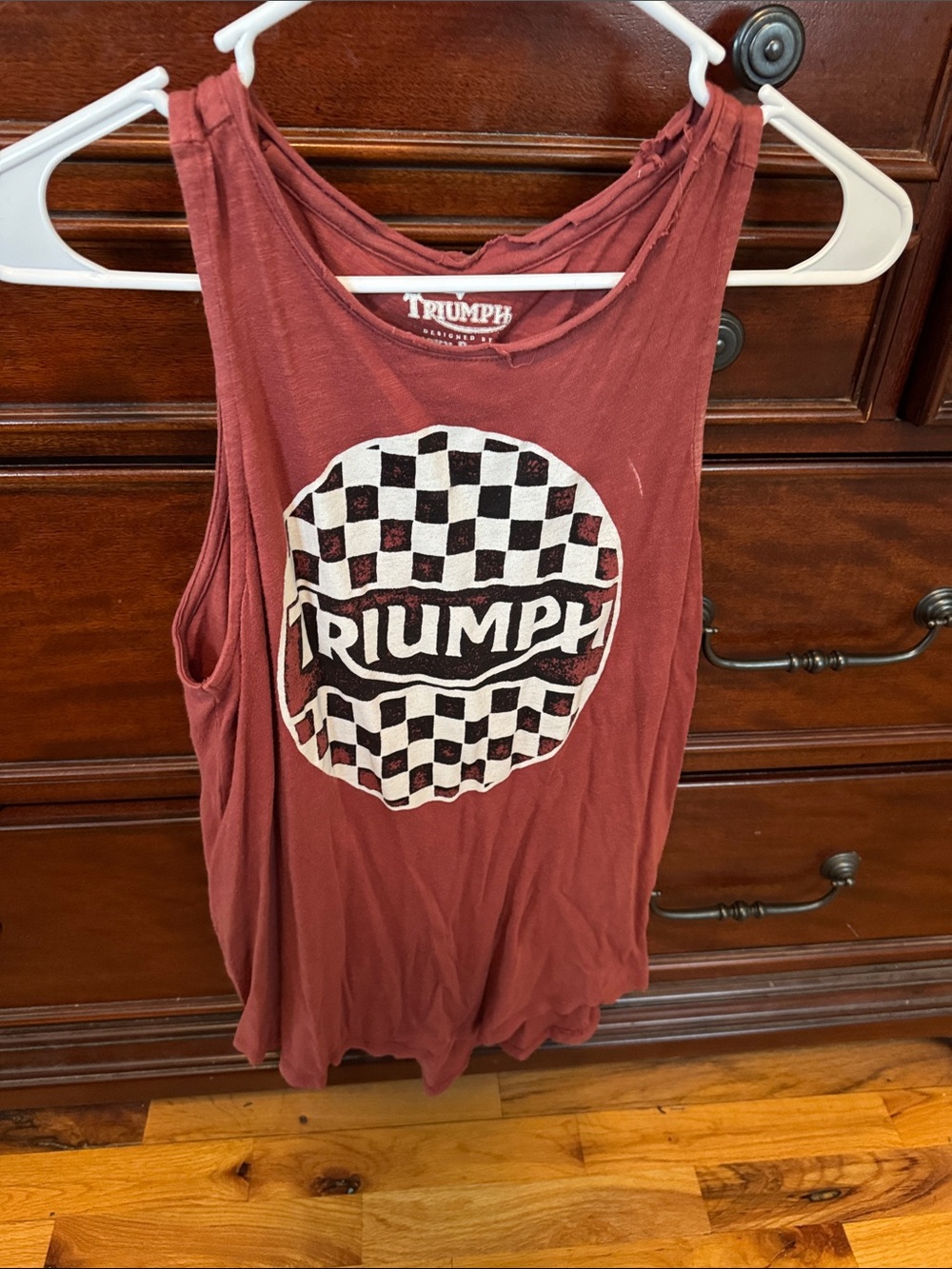 Triumph Rust Red Graphic Tank Top